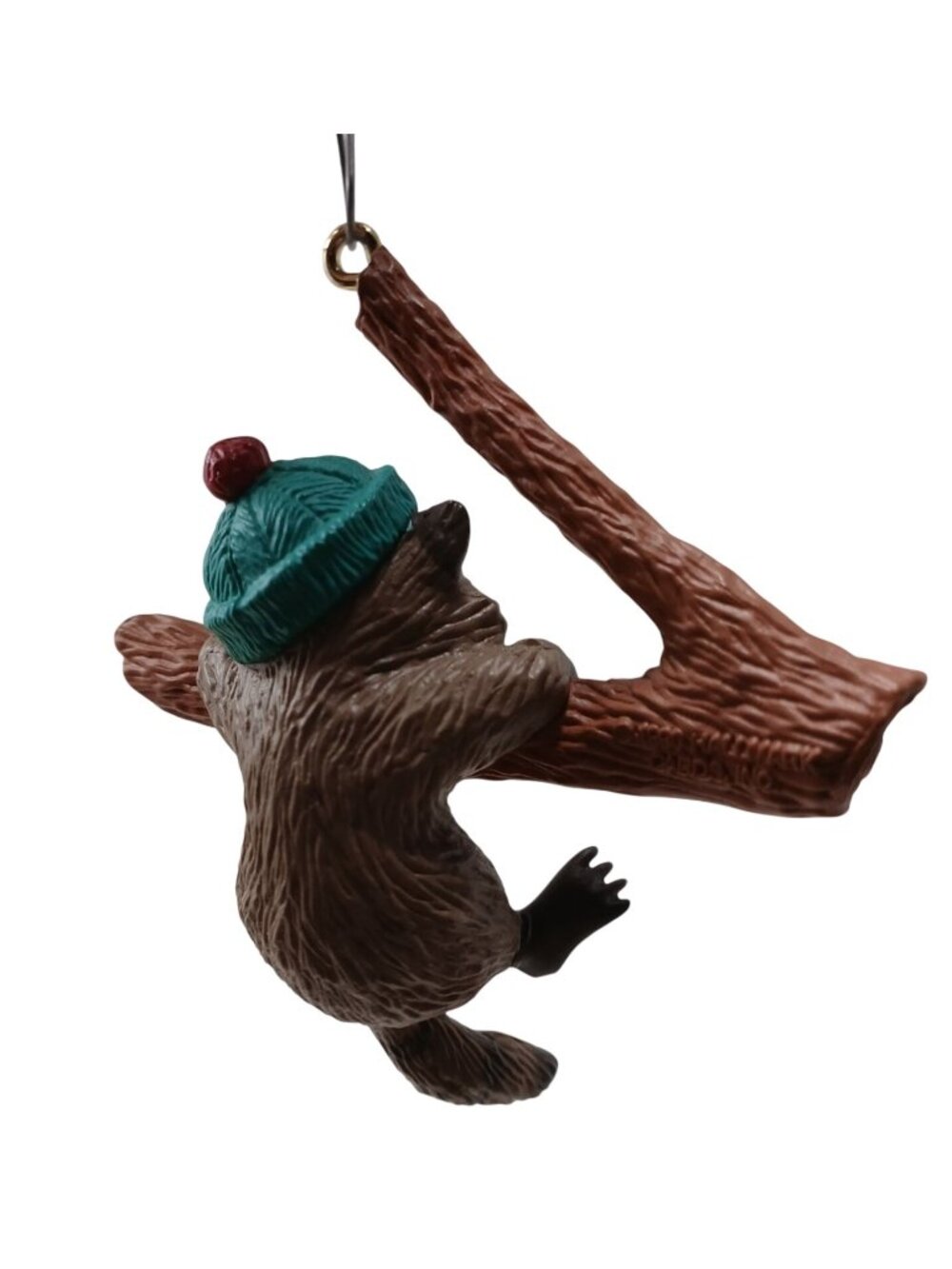 Hallmark Keepsake Ornament Hang In There Raccoon 1990 W/ Box #GS-3 - Picture 3 of 8